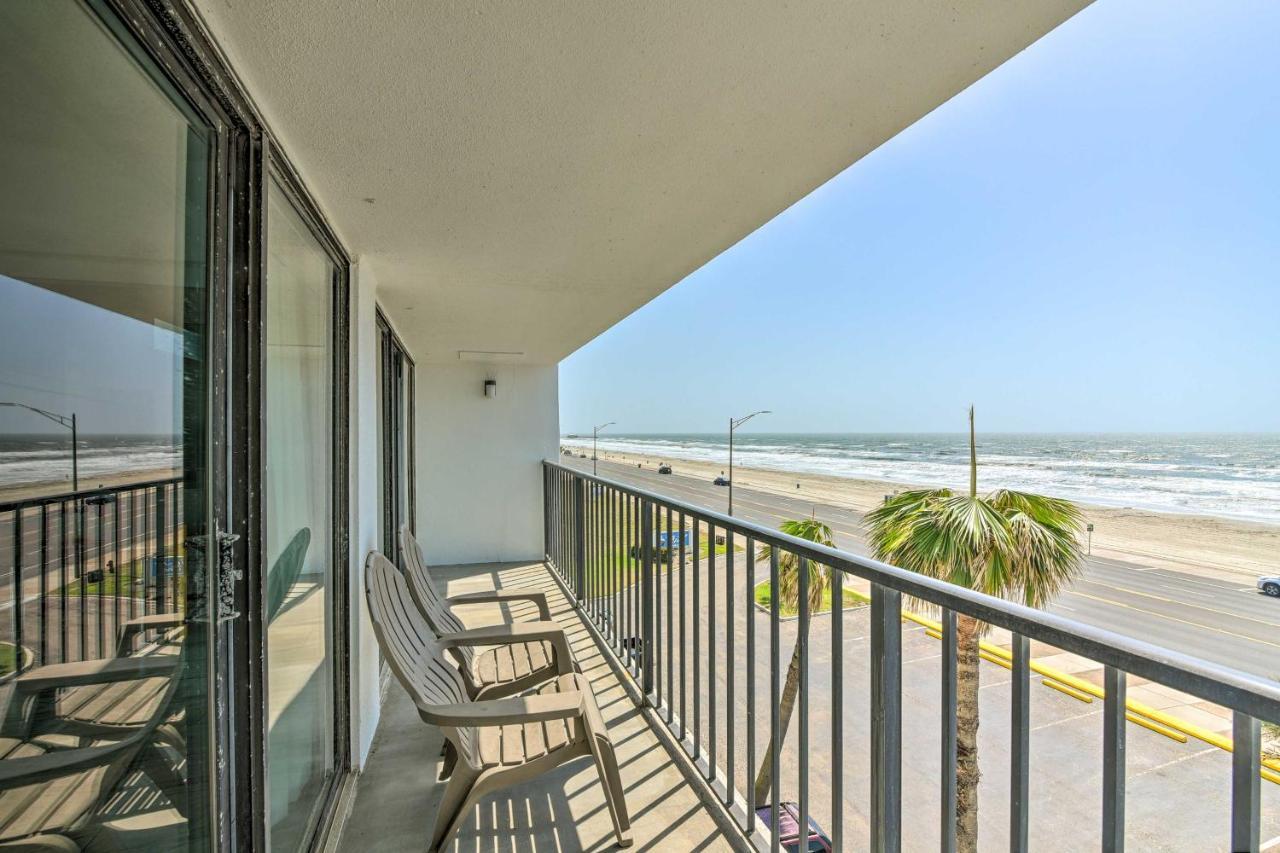 Galveston Oceanfront Condo With Balcony And View! Ngoại thất bức ảnh